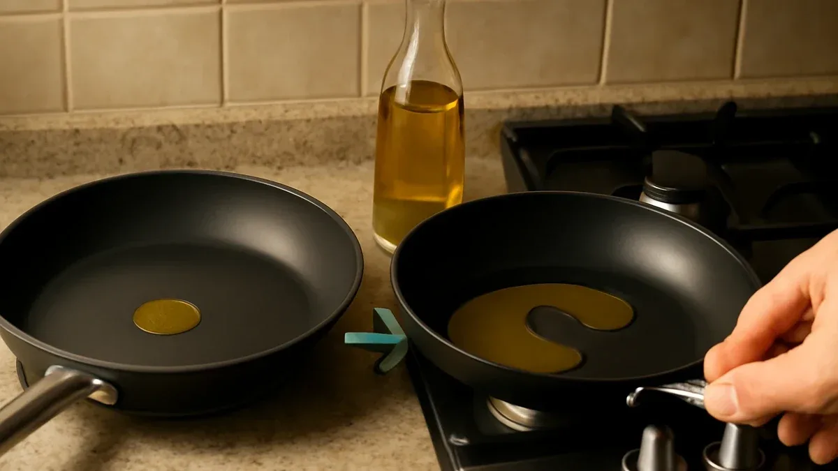 Come evitare gli schizzi d'olio quando si frigge in padella