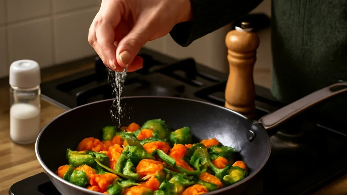 Gamberi e zucchine nel wok con zenzero