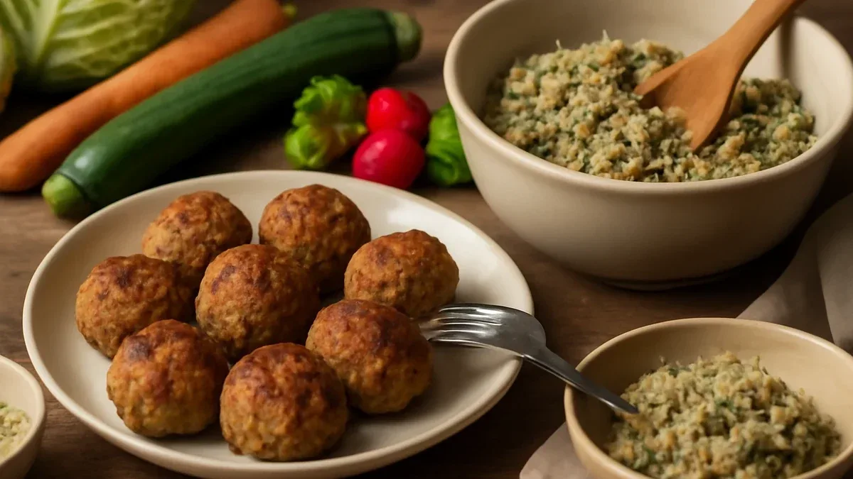 Polpette di pane raffermo e zucchine in padella