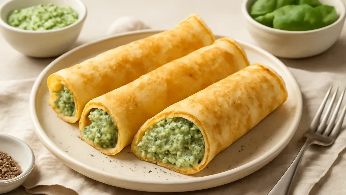 Pancake salati di spinaci e ricotta