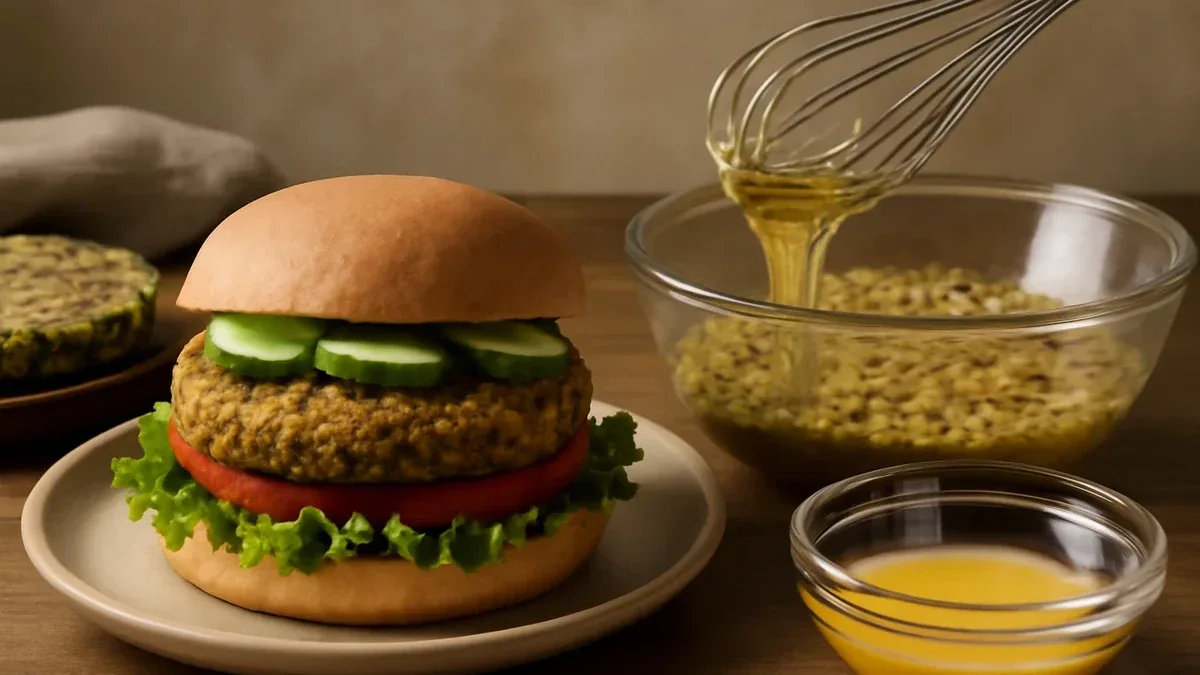 Burger di fagioli neri e avena in padella
