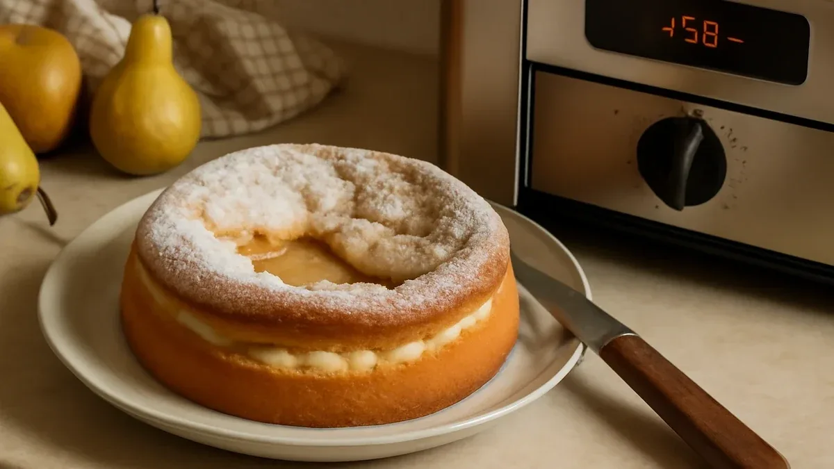 Tortini di yogurt e pere negli stampini da muffin