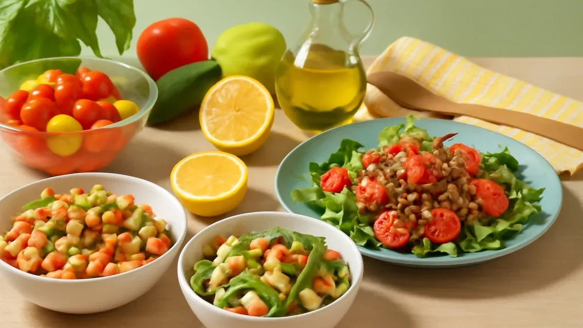 Insalata di lenticchie, arancia e finocchi con vinaigrette alla senape