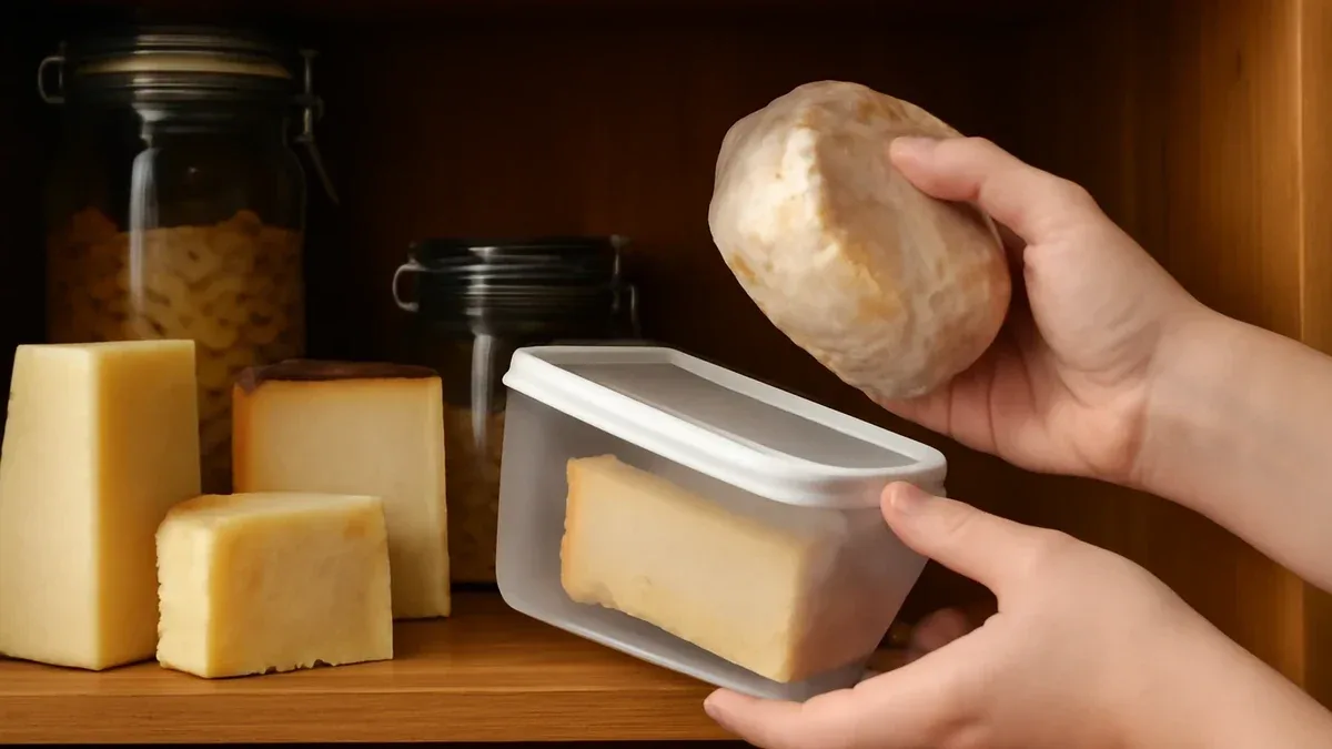 Come conservare il formaggio grattugiato in frigorifero senza comprimerlo