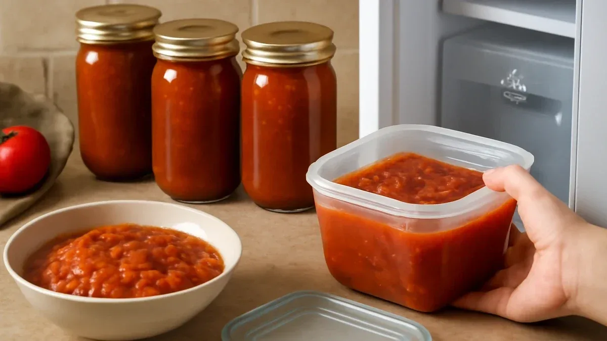 Come porzionare e congelare il sugo di pomodoro fatto in casa