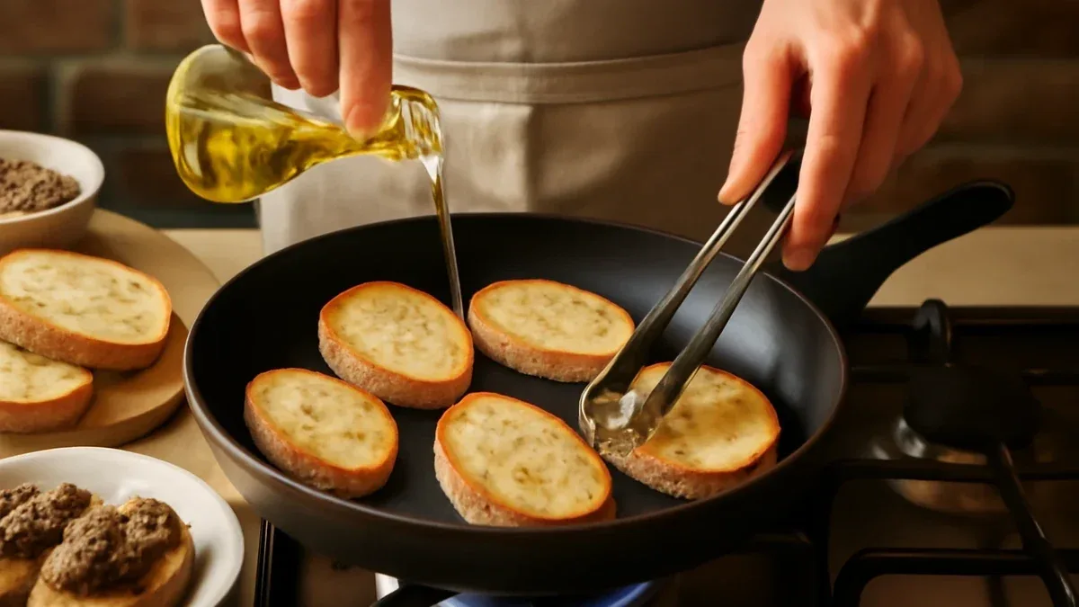 Focaccine in padella con olive e origano, senza accendere il forno