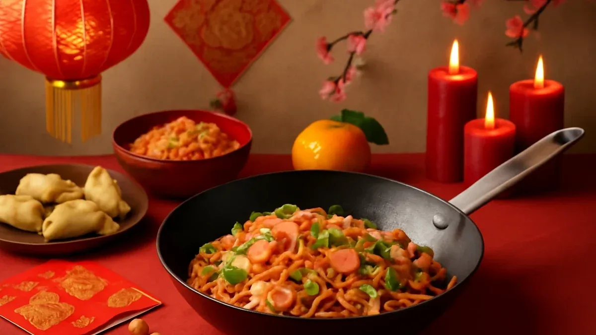 Noodles con tofu, carote e salsa di soia: ricetta in padella