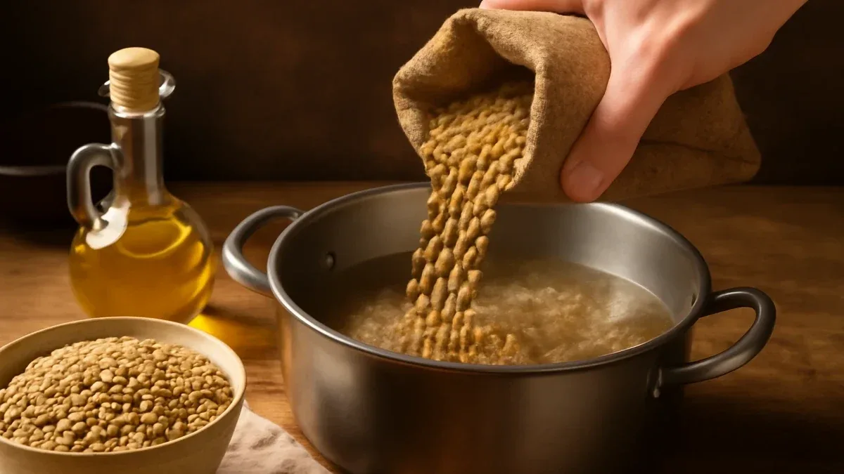 Lenticchie secche in pentola: ammollo, acqua e controllo della cottura