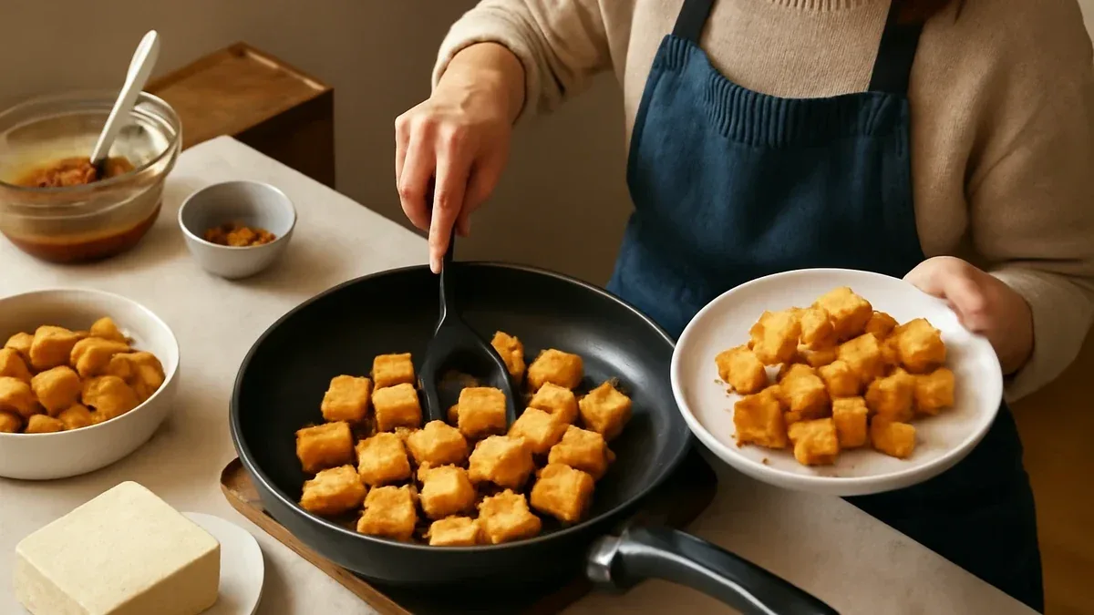 Tofu in padella: come ottenere una superficie dorata senza farlo attaccare