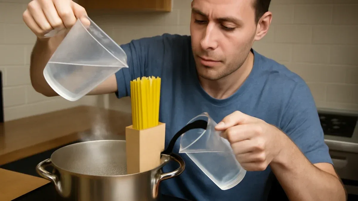 Cottura della pasta in poca acqua: come mescolare e regolare il liquido