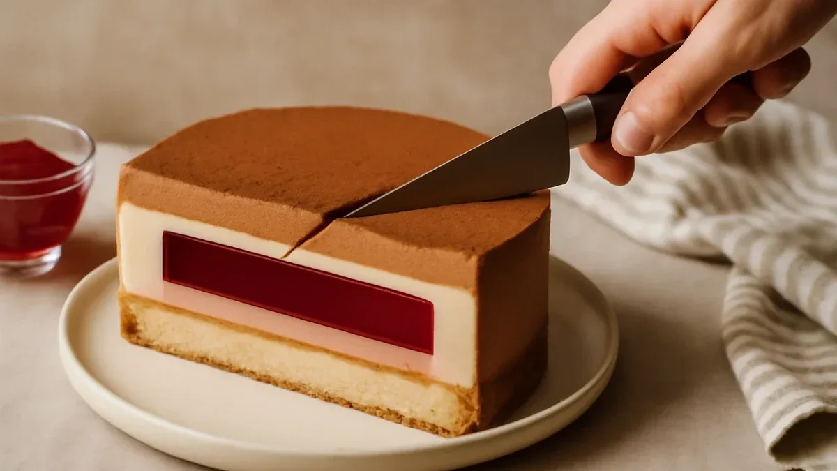 Come tagliare una torta a strati in dischi regolari