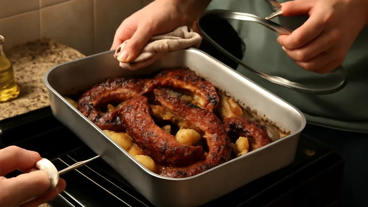 Come cuocere le costine di maiale al forno gestendo copertura e doratura