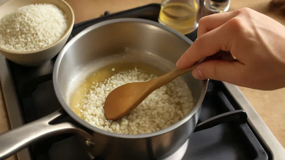 Tostare il riso per risotto: quali segnali osservare