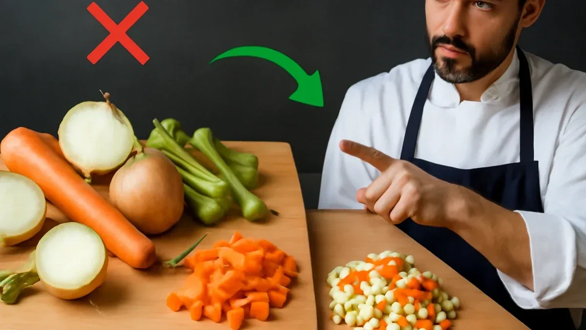 Come separare alimenti crudi e cotti sul piano di lavoro