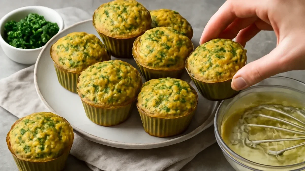Muffin salati con spinaci e ricotta: come prepararli