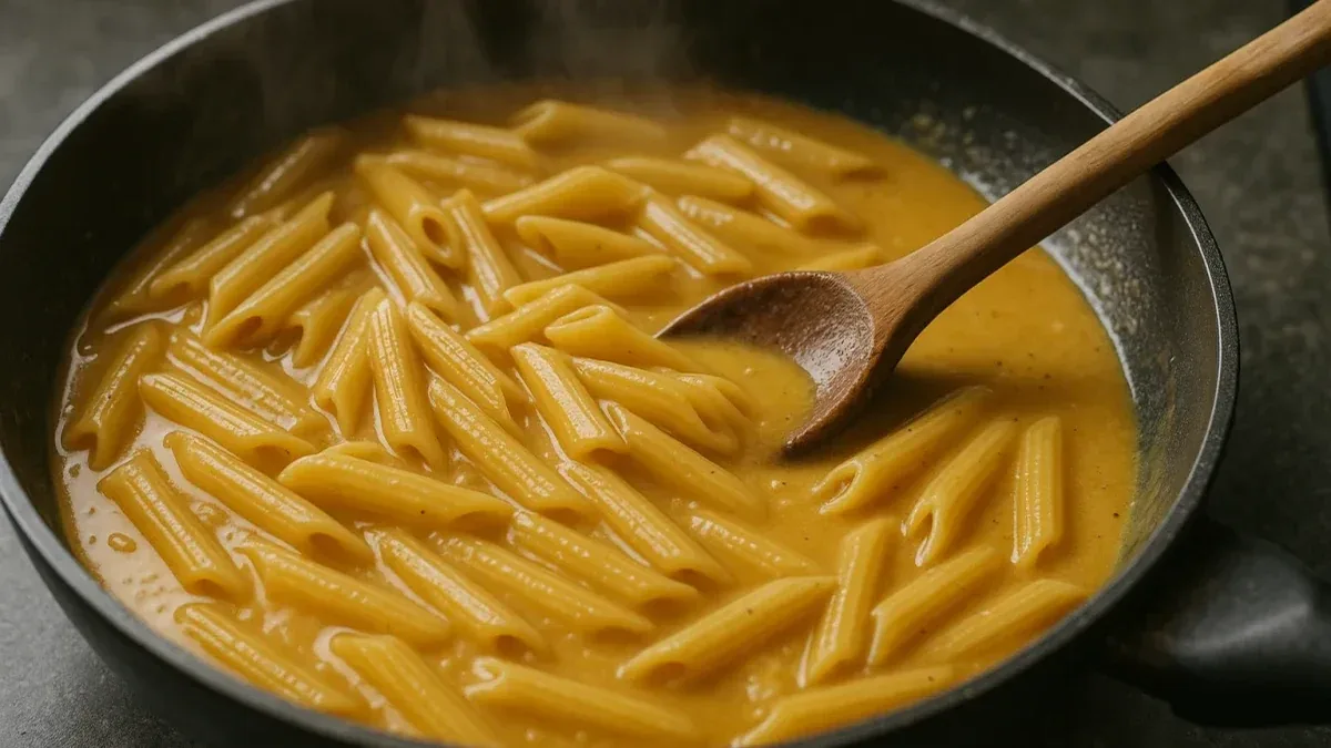 Pasta con crema di zucca e salvia: ricetta in padella